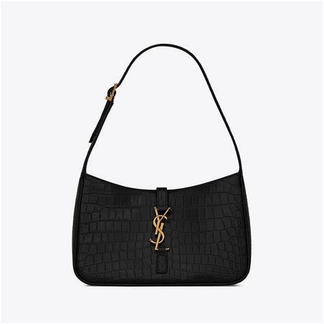 ysl hobo crocodile|Saint Laurent Le 5 à 7 Leather Hobo .